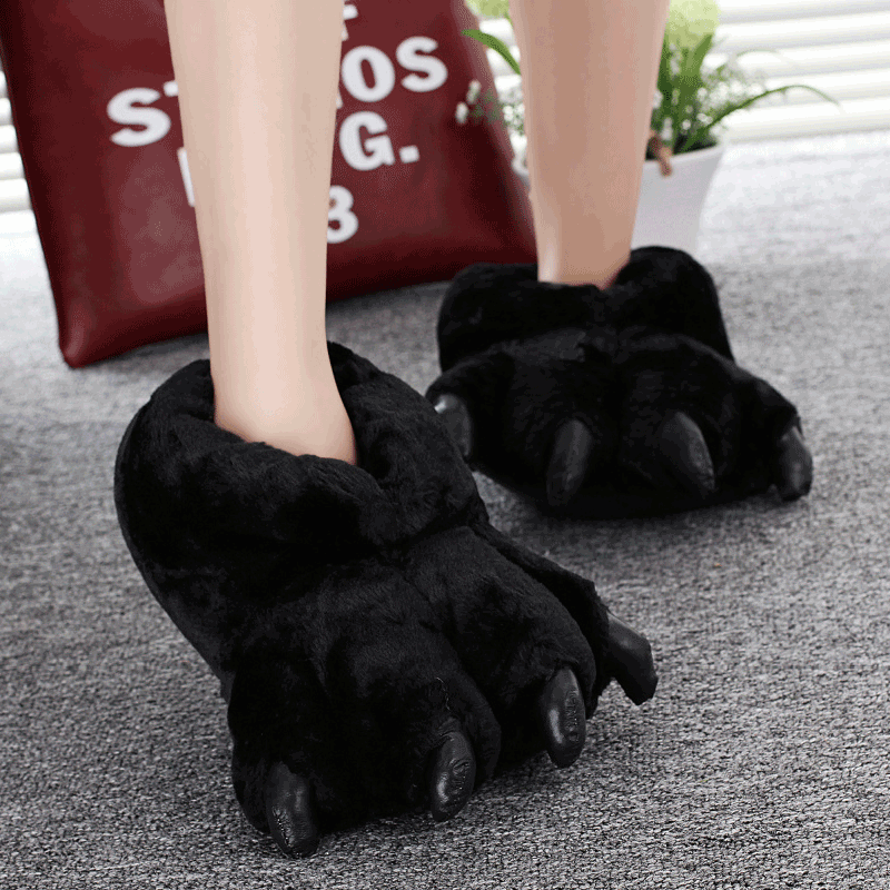 Men Shoes For Winter - Size 35-43 Đen Động Vật Paw