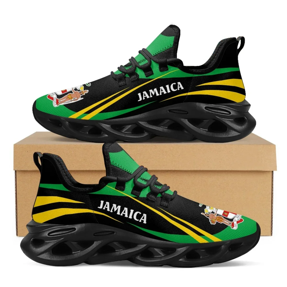 Jamaica Flag Print Shoes Men S - đánh giá và giá Mesh Trainer Breathable