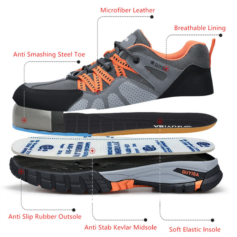 Work safety sneakers work man  - đánh giá và giá Men'S Shoes Diabetic