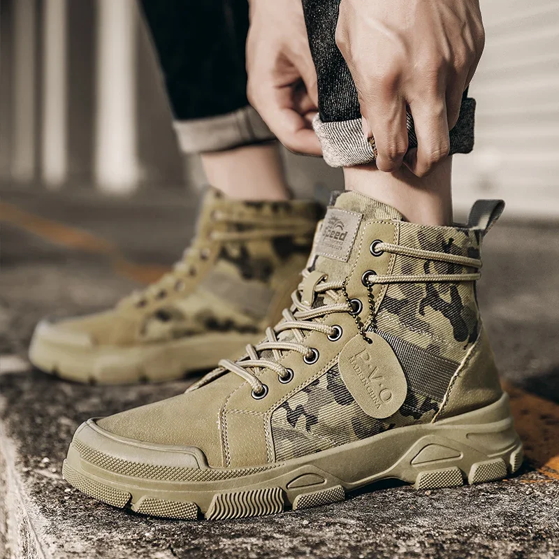 High-Top Boots for Men Autumn  - đánh giá và giá Men Shoes Office