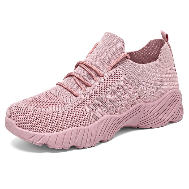 Women Solid Flying Weave Sneak - đánh giá và giá Mesh Trainer Breathable