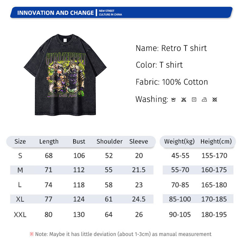 Bandai Anime JoJos T Shirt Vin - đánh giá và giá Men Shoes Xxl