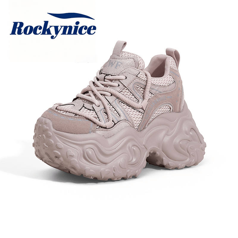 New High Platform Sneakers Wom - đánh giá và giá Mesh Trainer Breathable