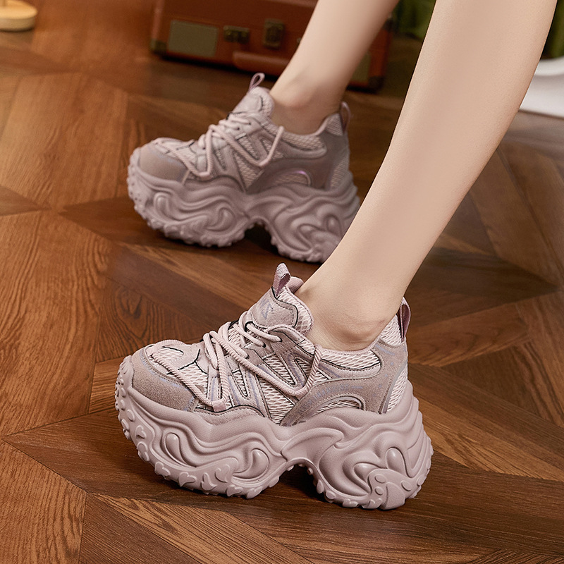 New High Platform Sneakers Wom - đánh giá và giá Mesh Trainer Breathable