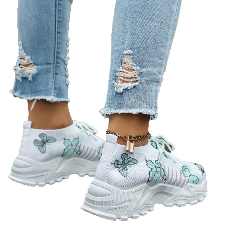 Women Butterfly Print Mesh Sne - đánh giá và giá Mesh Trainer Breathable