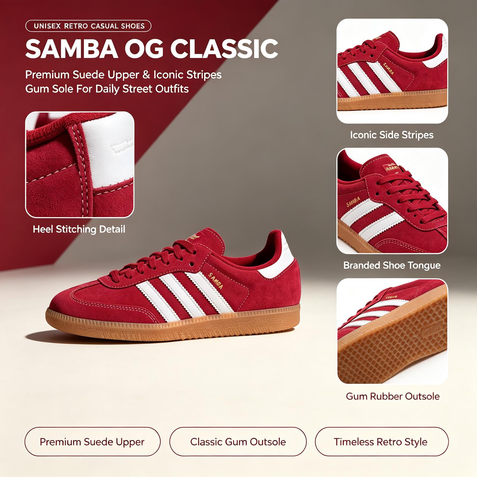 Official Adidas Genuine SAMBA  - đánh giá và giá Adidas Shoes Samba